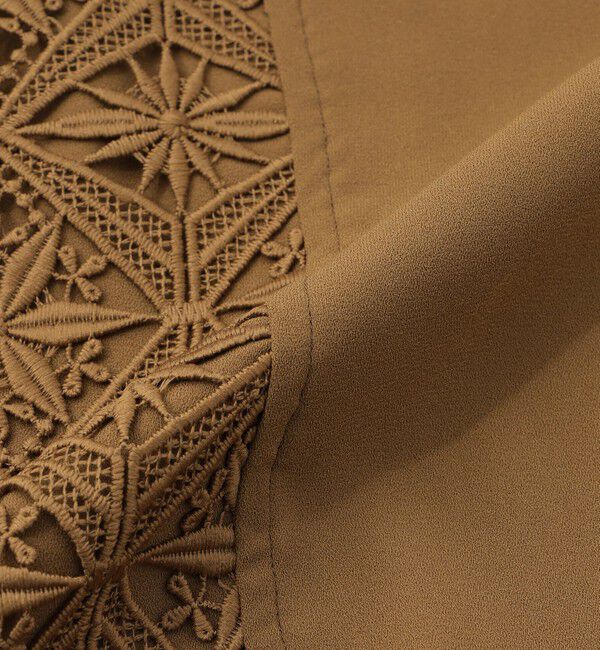  「シルエットレースコンビシャツ」|シャツ・ブラウス|