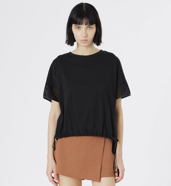  「バックプリーツTシャツ」|Tシャツ・カットソー|ブラック