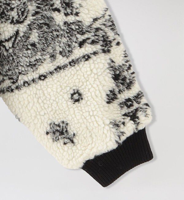  「ペイズリーボアコンビカーデ」|ニット・セーター|