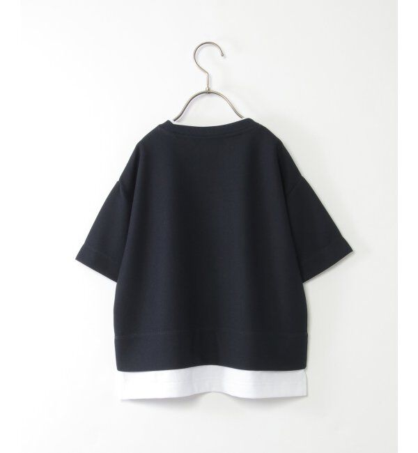 ikka kids「【親子おそろい】ハニカムレイヤード5分袖（120~160cm）」|Tシャツ・カットソー|