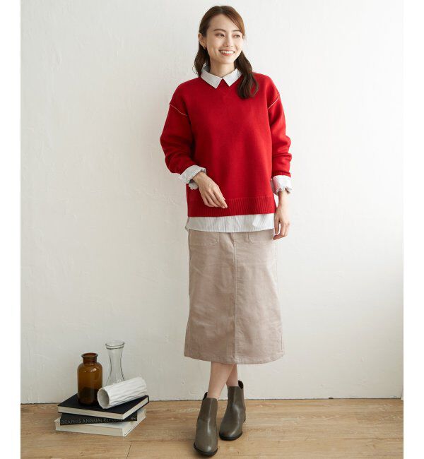 ikka「コーデュロイスカート」|スカート|