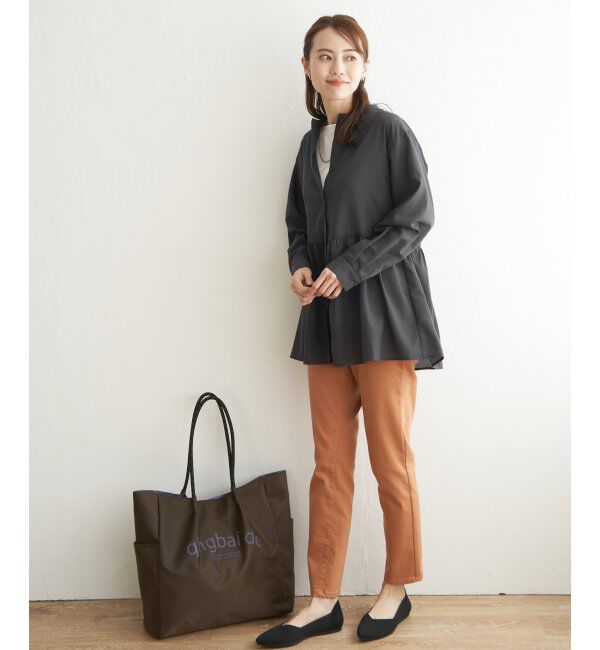 ikka「ウエストギャザー切り替えシャツ」|シャツ・ブラウス|