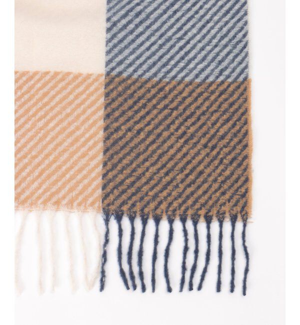 ikka「ブロックチェックマフラー」|マフラー|