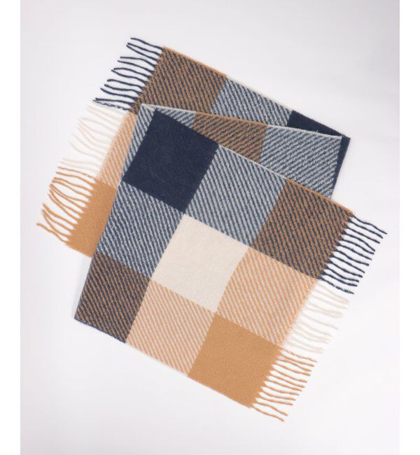 ikka「ブロックチェックマフラー」|マフラー|