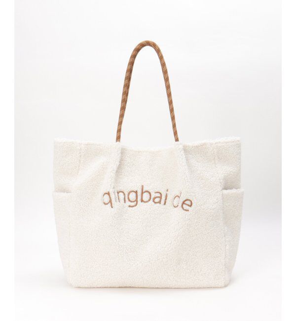 ikka「ボアロゴイリＢＩＧトート」|その他|ホワイト