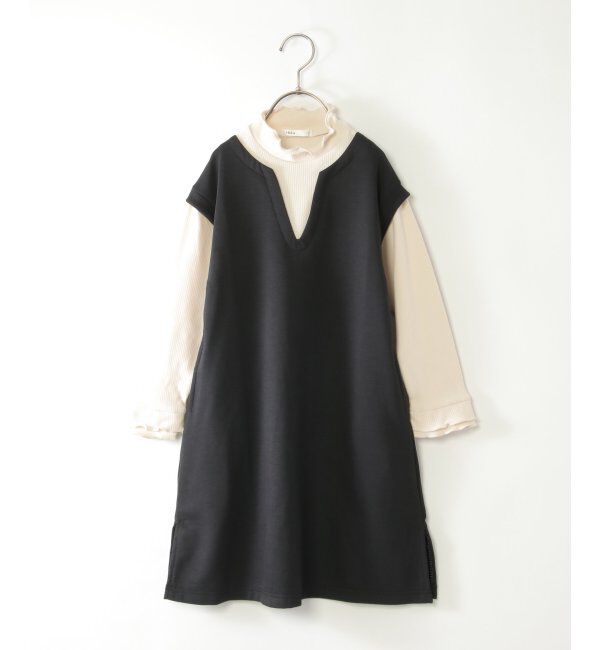 ikka kids「キーネックジャンスカドッキングワンピース（120~160cm）」|スカート|