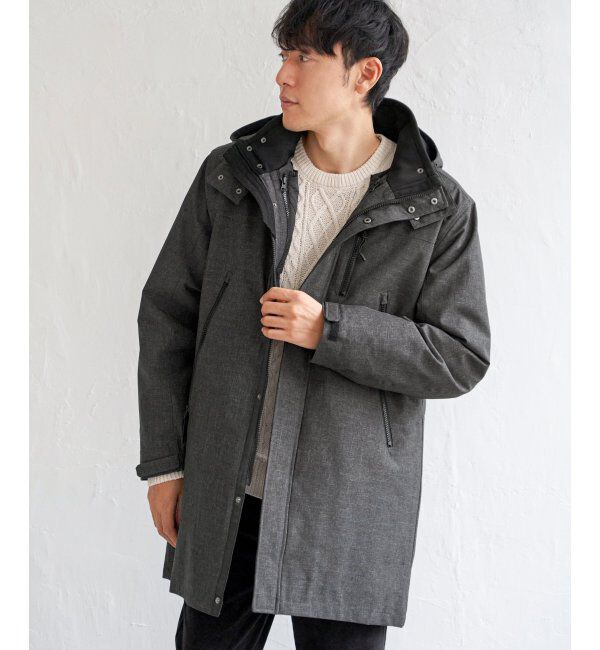 ikka「【撥水】sorona(R) 3WAYロングコート」|その他|チャコール