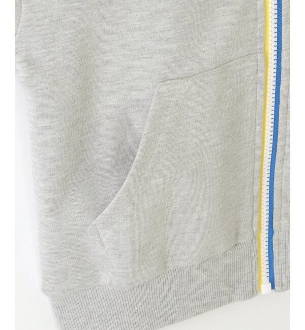 ikka kids「ポンチジップ配色ワッペンパーカー（120~160cm）」|Tシャツ・カットソー|