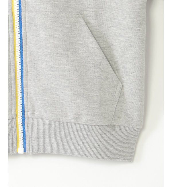 ikka kids「ポンチジップ配色ワッペンパーカー（120~160cm）」|Tシャツ・カットソー|