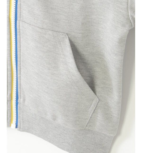 ikka kids「ポンチジップ配色ワッペンパーカー（120~160cm）」|Tシャツ・カットソー|