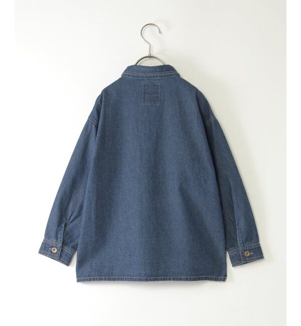 ikka kids「【親子コーデ】フェイクスエード／デニムシャウター（110~160cm）」|シャツ・ブラウス|