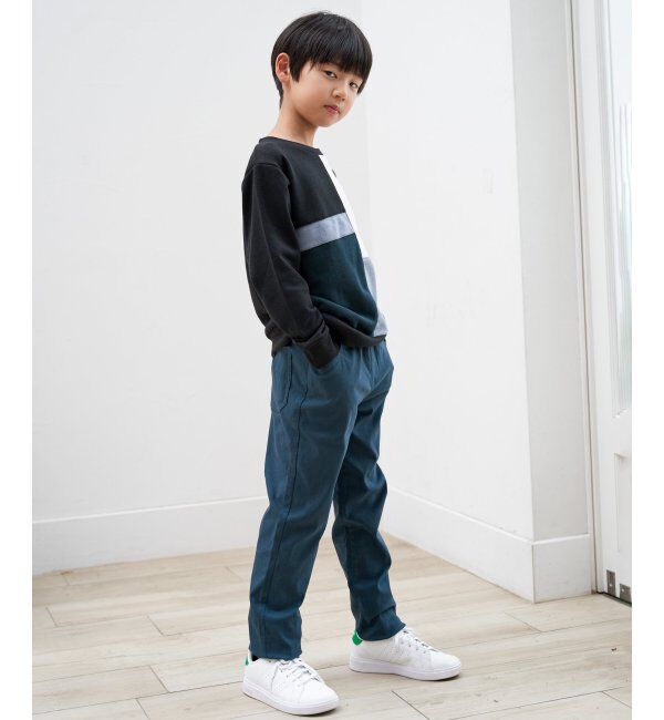 ikka kids「【親子コーデ】フェイクスエードブロックスプルオーバー（120~160cm）」|Tシャツ・カットソー|