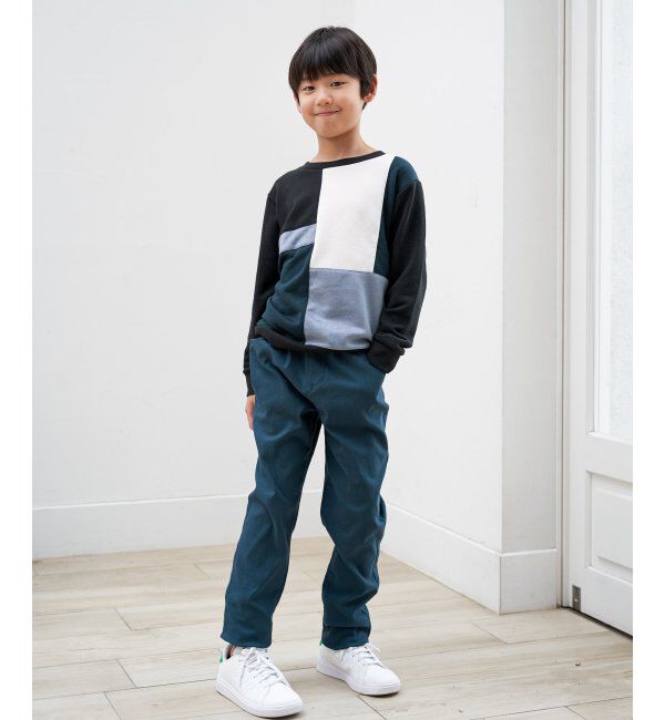 ikka kids「【親子コーデ】フェイクスエードブロックスプルオーバー（120~160cm）」|Tシャツ・カットソー|