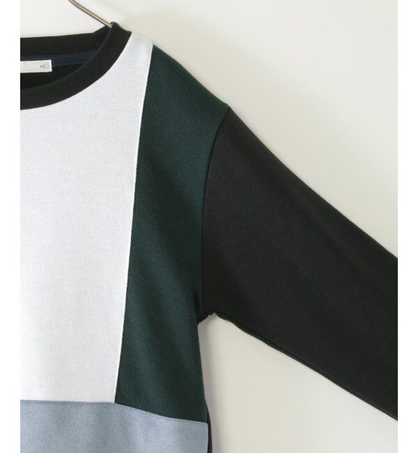 ikka kids「【親子コーデ】フェイクスエードブロックスプルオーバー（120~160cm）」|Tシャツ・カットソー|