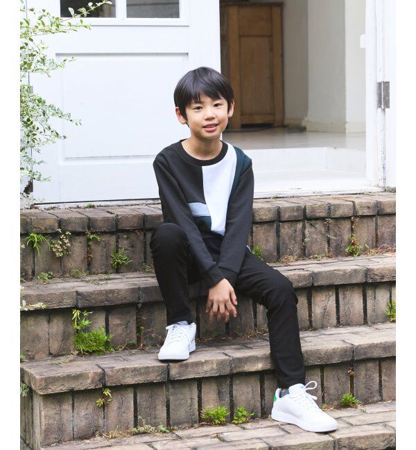 ikka kids「【親子コーデ】フェイクスエードブロックスプルオーバー（120~160cm）」|Tシャツ・カットソー|