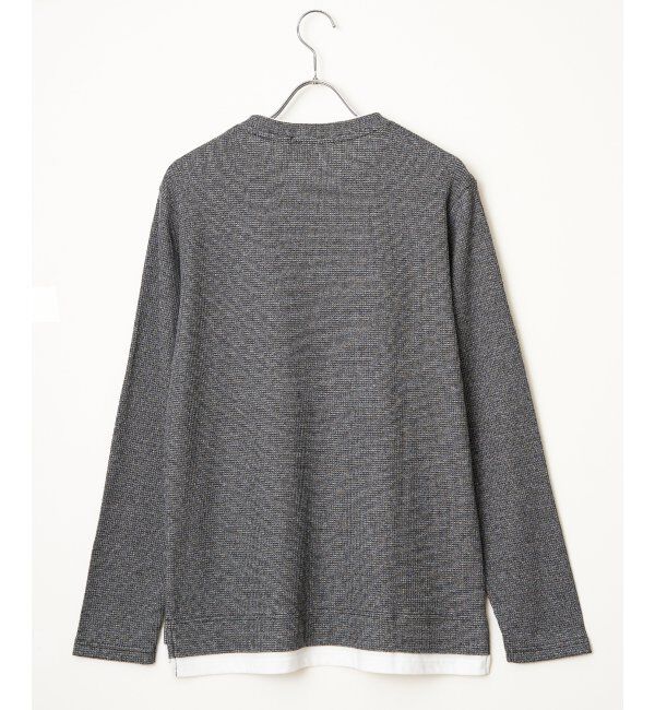 ikka「メランジワッフルポケフェイクロンＴ」|Tシャツ・カットソー|