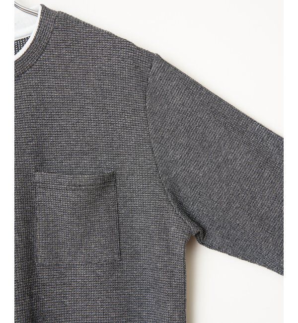 ikka「メランジワッフルポケフェイクロンＴ」|Tシャツ・カットソー|