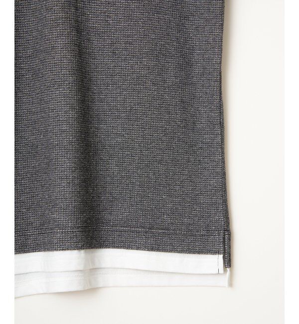 ikka「メランジワッフルポケフェイクロンＴ」|Tシャツ・カットソー|