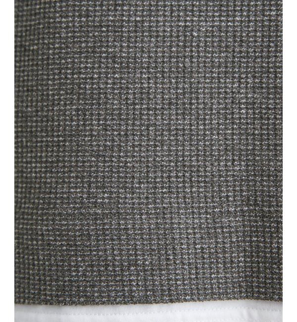 ikka「メランジワッフルポケフェイクロンＴ」|Tシャツ・カットソー|