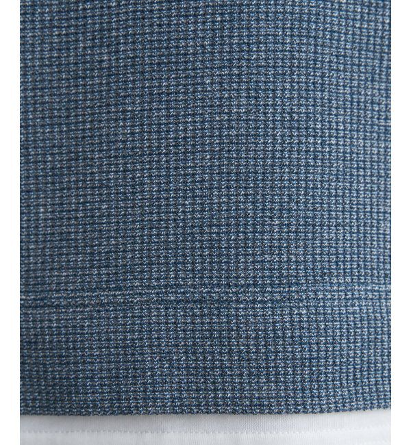 ikka「メランジワッフルポケフェイクロンＴ」|Tシャツ・カットソー|