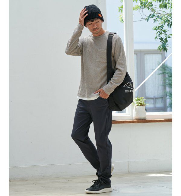 ikka「メランジワッフルポケフェイクロンＴ」|Tシャツ・カットソー|