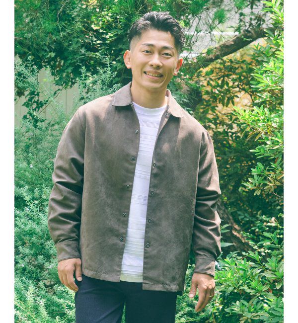 ikka「フェイクスウェードシャウター」|シャツ・ブラウス|