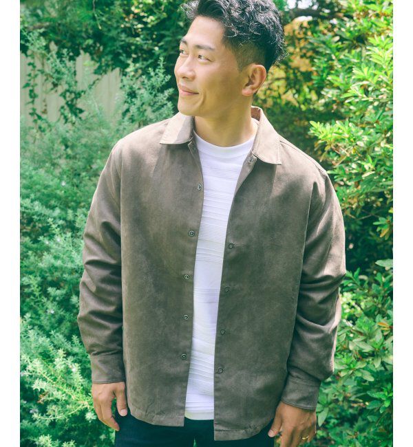 ikka「フェイクスウェードシャウター」|シャツ・ブラウス|