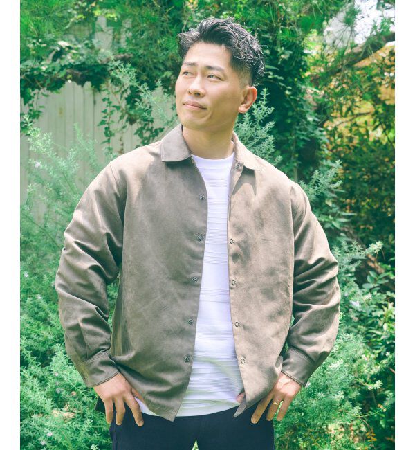 ikka「フェイクスウェードシャウター」|シャツ・ブラウス|