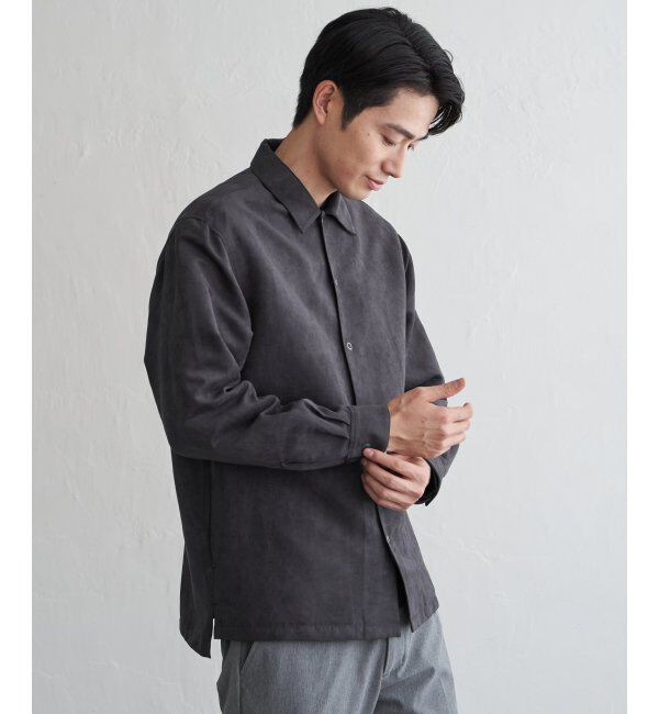 ikka「フェイクスウェードシャウター」|シャツ・ブラウス|