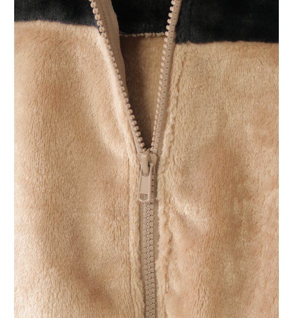 ikka kids「ファーフリース胸切り替えジップパーカー（110~160cm）」|その他|