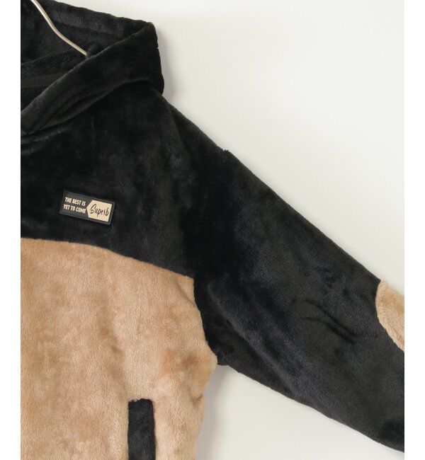 ikka kids「ファーフリース胸切り替えジップパーカー（110~160cm）」|その他|