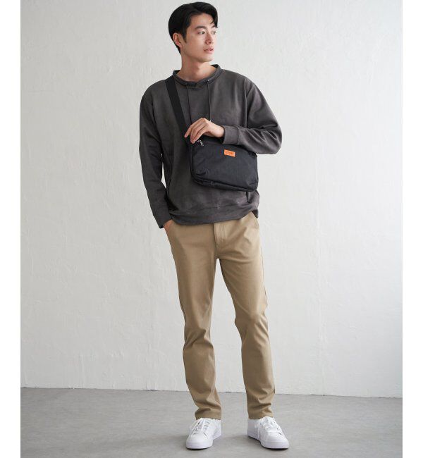 ikka「GOKU楽スエードジップルーイカラー」|パーカー|