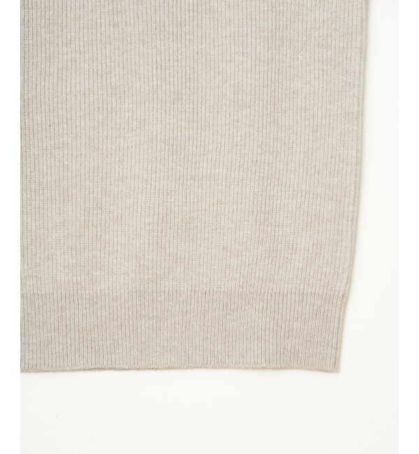 ikka「ウォッシャブル畦クルーネックニット」|プルオーバー|