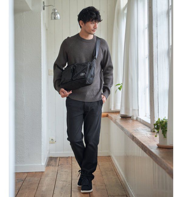 ikka「ウォッシャブル畦クルーネックニット」|プルオーバー|