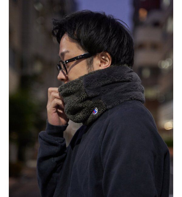 ikka「Champion 2フェイスネックウォーマー」|マフラー|チャコール