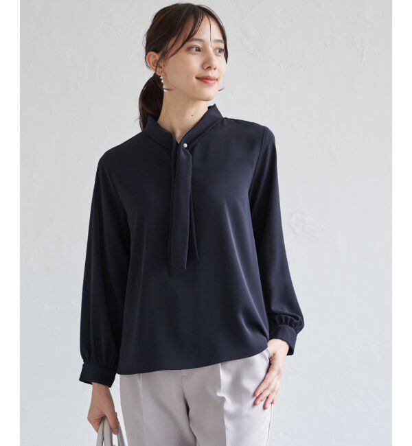 IKKA LOUNGE「ボータイデザインブラウス」|シャツ・ブラウス|