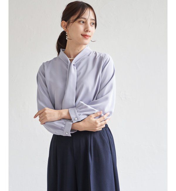 IKKA LOUNGE「ボータイデザインブラウス」|シャツ・ブラウス|