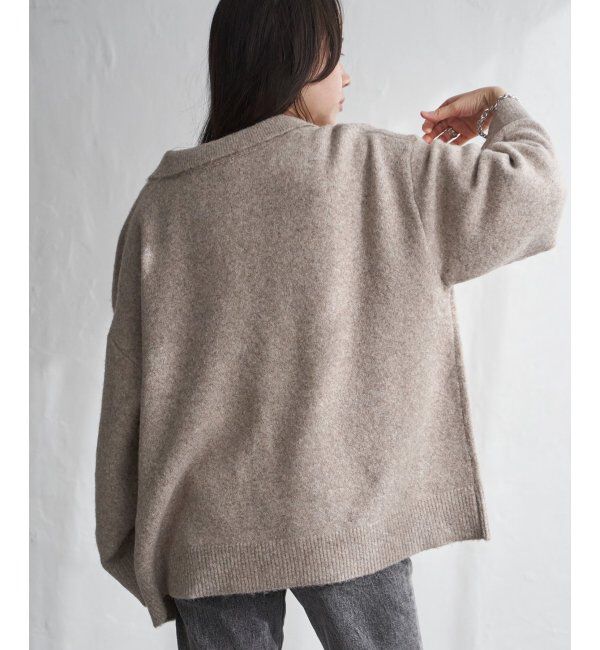 VENCE share style「杢ニットポロニット」|ニット・セーター|