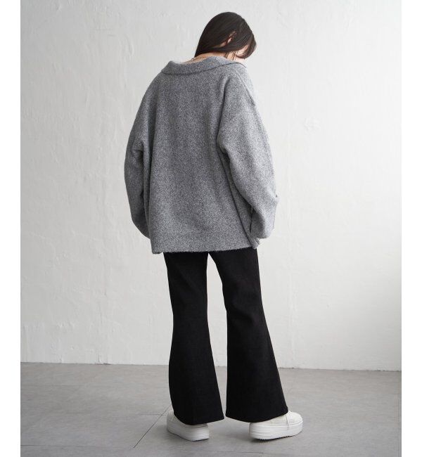 VENCE share style「杢ニットポロニット」|ニット・セーター|