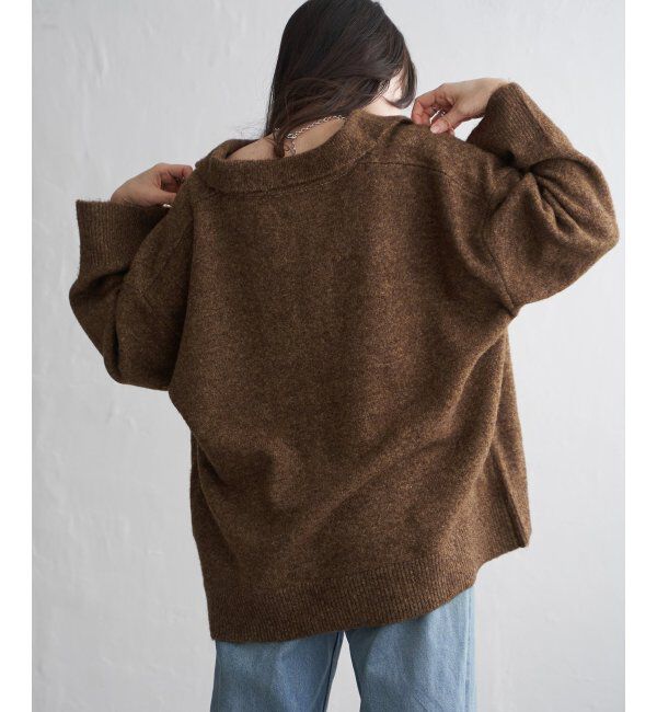 VENCE share style「杢ニットポロニット」|ニット・セーター|