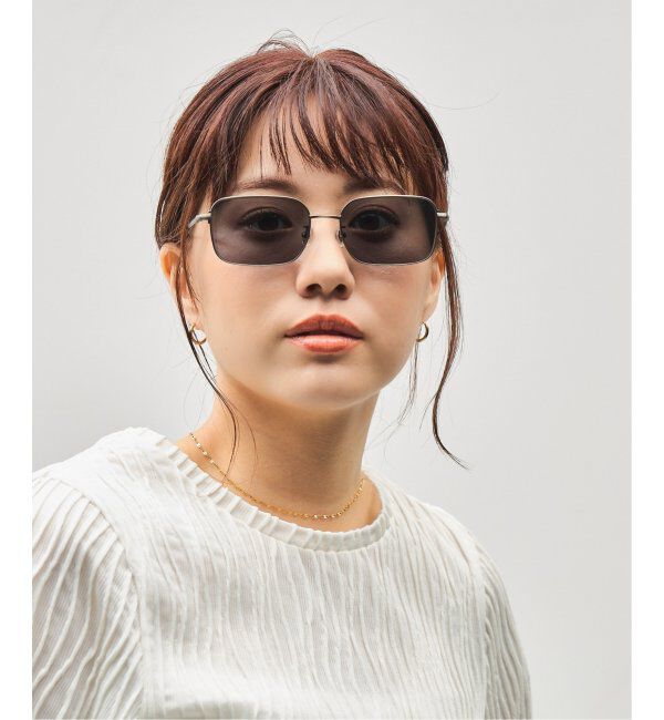  「Zoff｜GDC ウェリントン型 サングラス｜メタルフレーム｜紫外線対策 UVカット｜ユニセックス」|サングラス|グレー