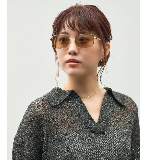  「Zoff｜GDC ウェリントン型 サングラス｜メタルフレーム｜紫外線対策 UVカット｜ユニセックス」|サングラス|ゴールド