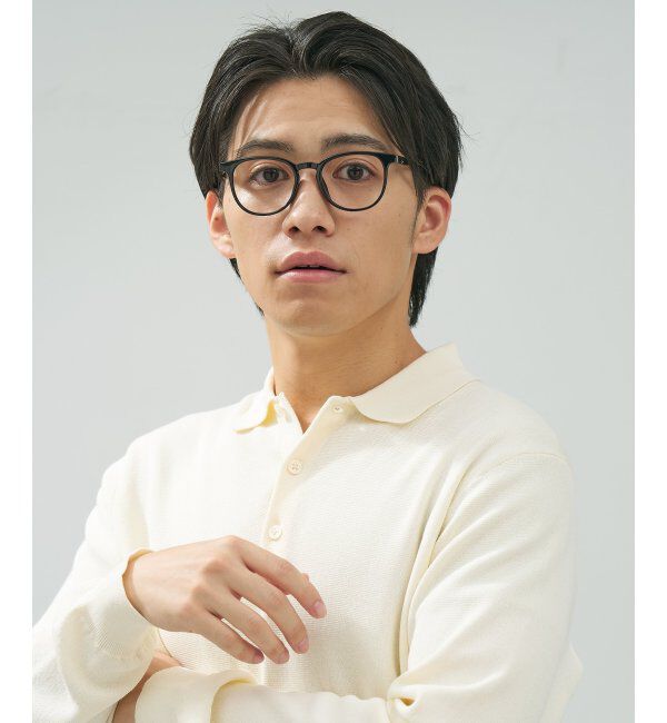  「ボストン型 メガネ | 軽量 伊達めがね・度付き ユニセックス Zoff  レンズ交換券付」|メガネ|