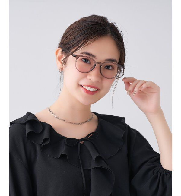  「ボストン型 メガネ | 軽量 伊達めがね・度付き ユニセックス Zoff  レンズ交換券付」|メガネ|