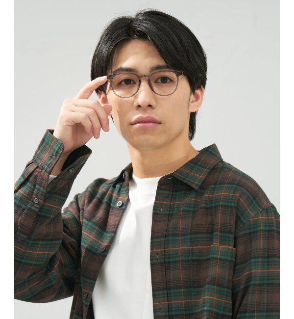  「ボストン型 メガネ | 軽量 伊達めがね・度付き ユニセックス Zoff  レンズ交換券付」|メガネ|