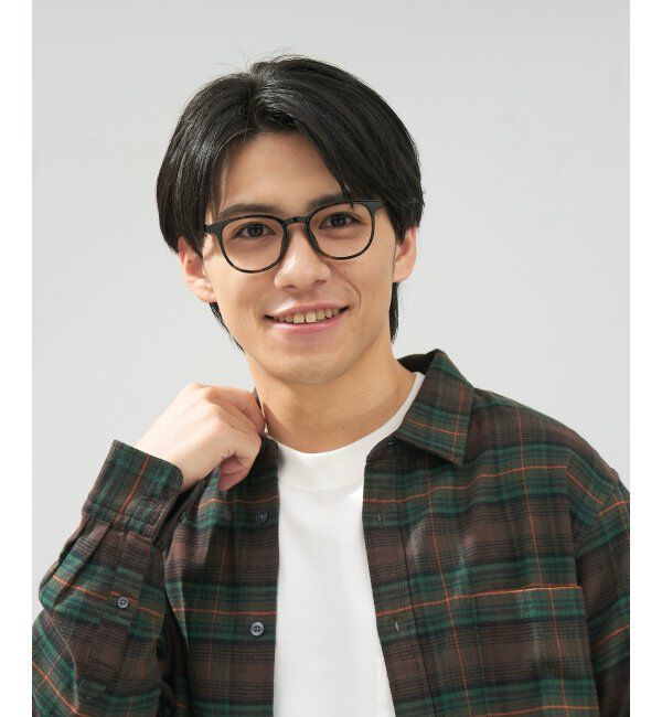  「ボストン型 メガネ | 軽量 伊達めがね・度付き ユニセックス Zoff  レンズ交換券付」|メガネ|