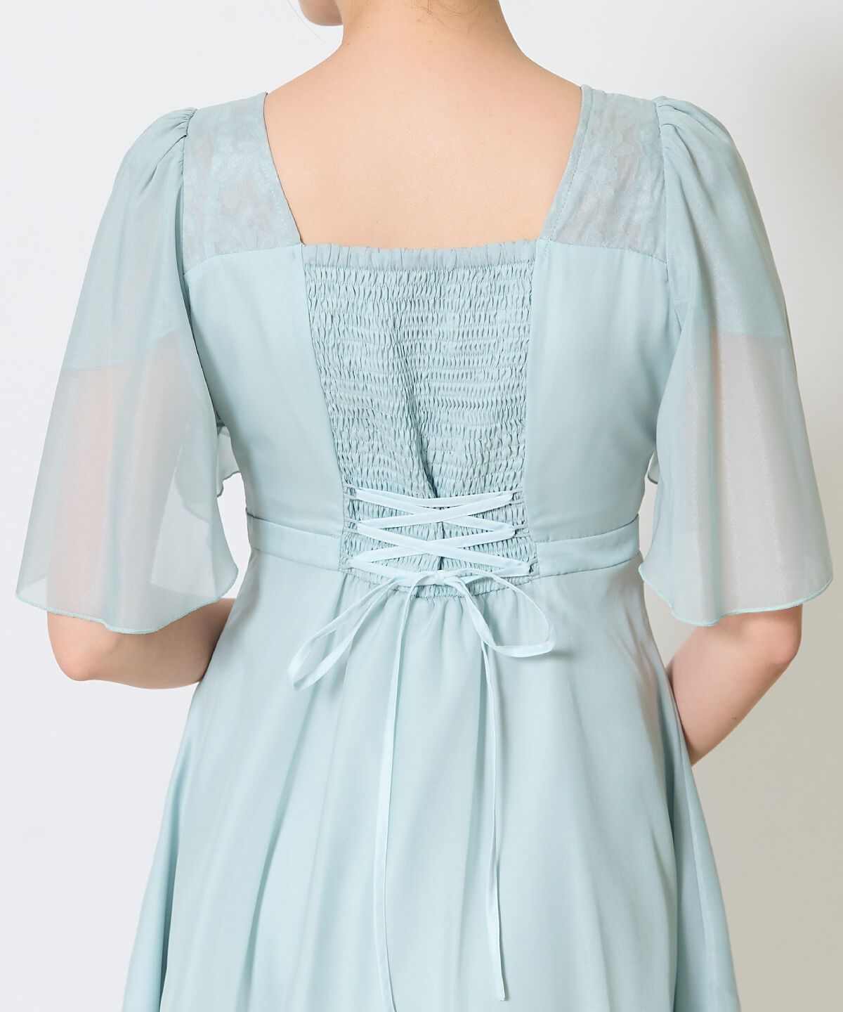 アンドクチュール「カシュクールレースレイヤードドレス」|ドレス|