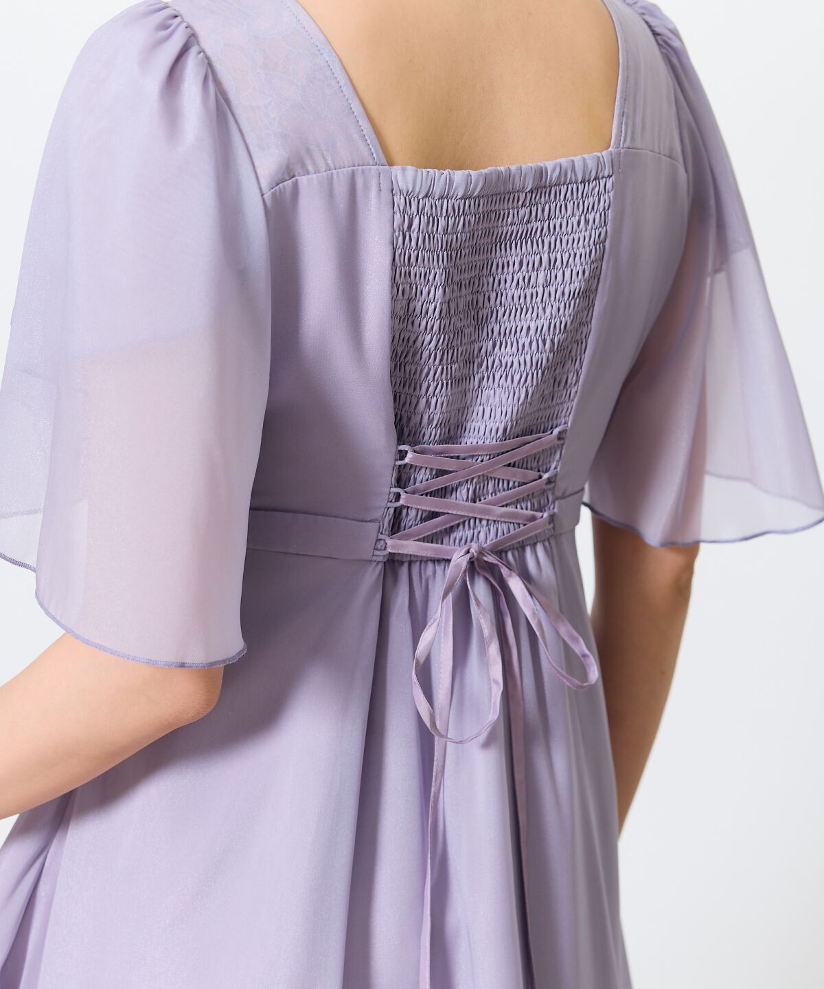 アンドクチュール「カシュクールレースレイヤードドレス」|ドレス|