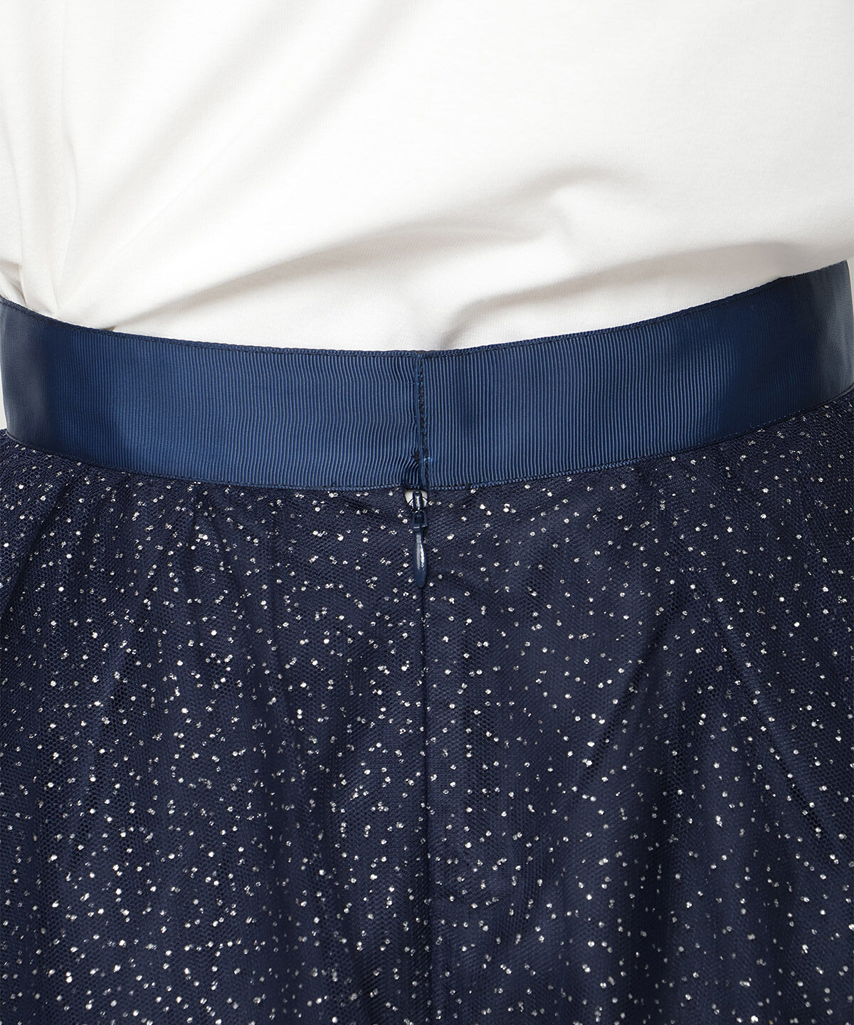 REDYAZEL「ラメチュールアシメティアードスカート」|フレア|