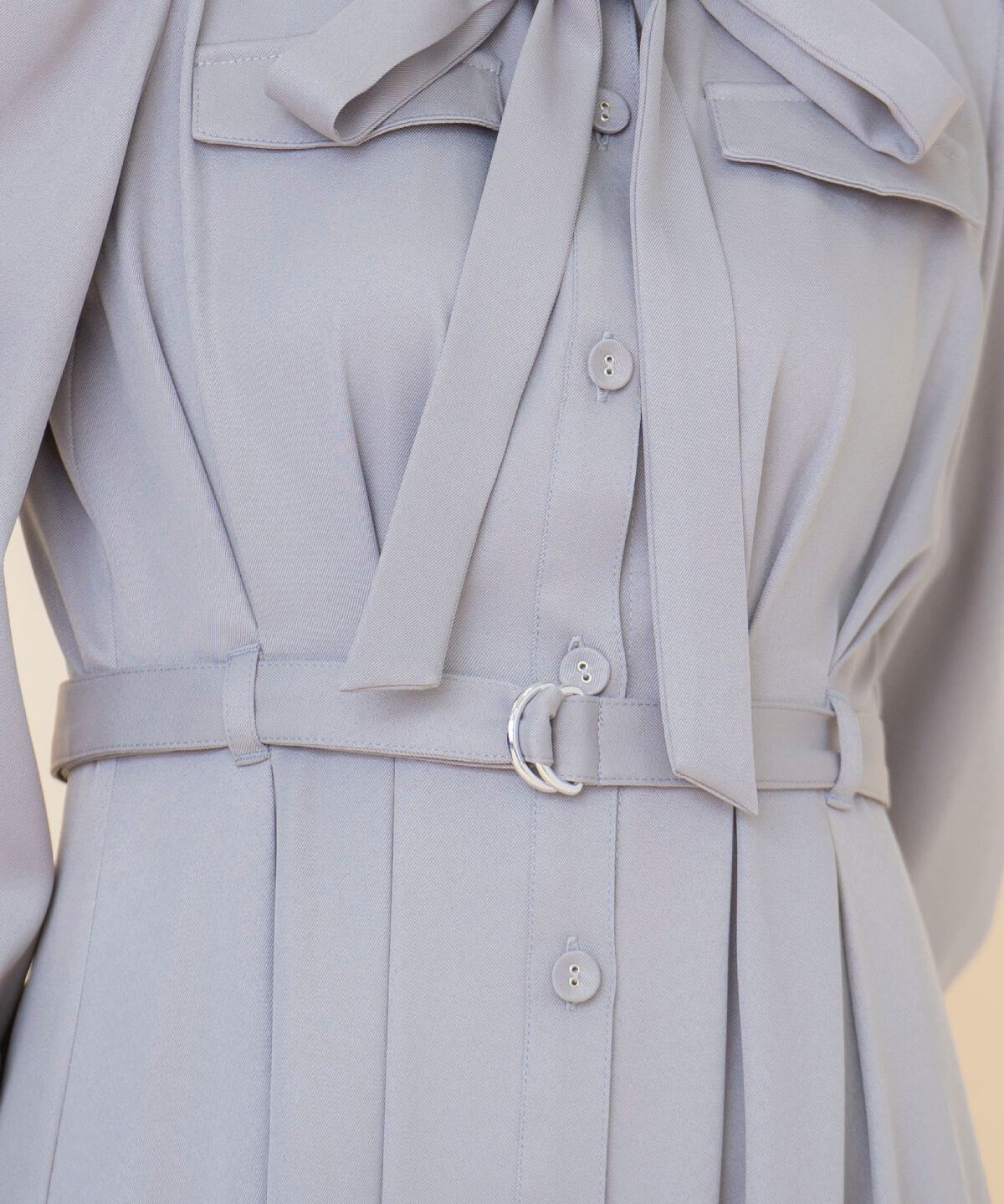 REDYAZEL「リボンタイパフスリーブワンピース」|ワンピース|